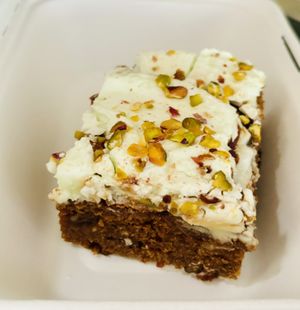 Carrot and pistachio cake   at Out-there Artisan in Jedburgh