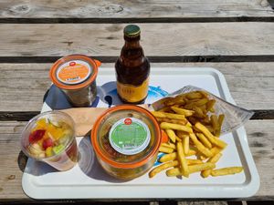 My vegan menu at Puy de Dôme in Orcines