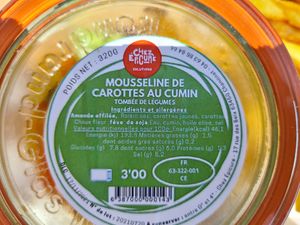 Vegetable dish at Puy de Dôme in Orcines