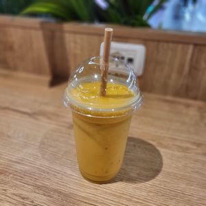 Last Mango smoothie without cinnamon at FCO - Natoo in Fiumicino