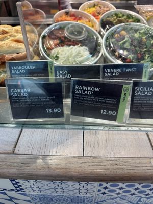 Vegan salads  at FCO - Natoo in Fiumicino