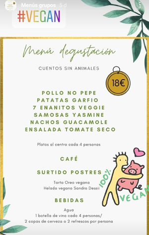 Menú grupos at Dídola in Zaragoza