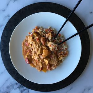 Tofu Artichoke Red Curry at Boo Koo in Mill Valley