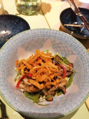 eggplant salad at Veganees in Amsterdam