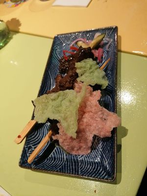 Seitan satay dish at Veganees in Amsterdam