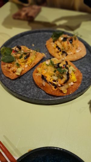 Asian pizza at Veganees in Amsterdam