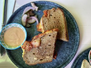 Kimchi Toastie   at Veganees in Amsterdam