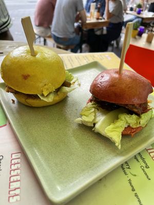 Bao buns  at Veganees in Amsterdam
