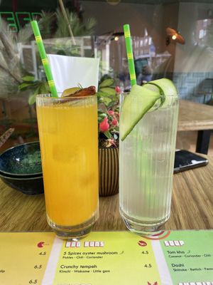 Nice drinks  at Veganees in Amsterdam