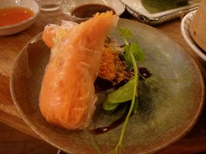 Summer roll at Veganees in Amsterdam