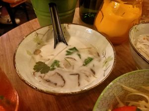 Tom kha at Veganees in Amsterdam