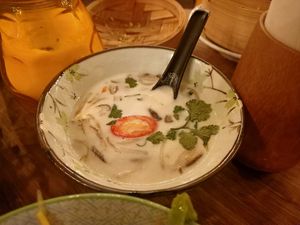 Tom kha at Veganees in Amsterdam