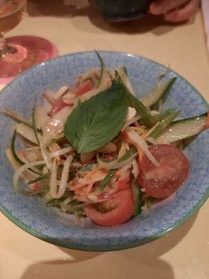 Papaya salade at Veganees in Amsterdam