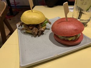 Bao buns  at Veganees in Amsterdam