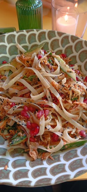 Thai noodles at Veganees in Amsterdam