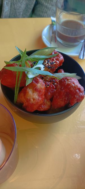 Cauliflower wings at Veganees in Amsterdam