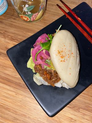 Bao bun  at Veganees in Amsterdam