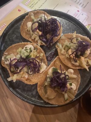 Asian pizza   at Veganees in Amsterdam