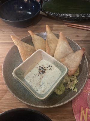 Samosa  at Veganees in Amsterdam