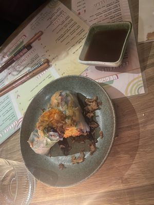 Summer rolls   at Veganees in Amsterdam