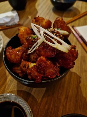 Backed coliflower at Veganees in Amsterdam