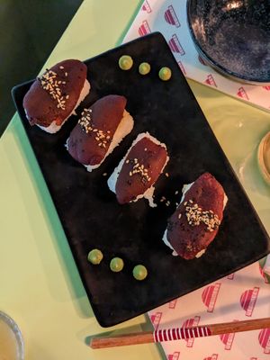 Nigiri - these were insanely good at Veganees in Amsterdam