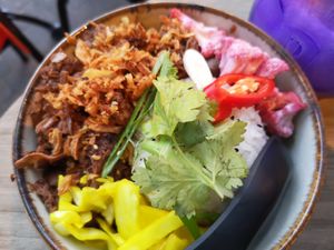 Indonesian rendang at Veganees in Amsterdam