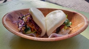 Bao buns at Veganees in Amsterdam