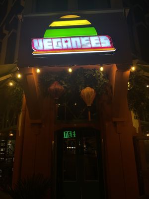 Entrance  at Veganees in Amsterdam