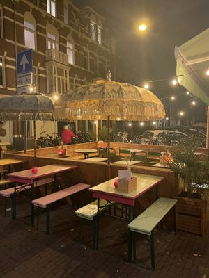 Terrace  at Veganees in Amsterdam