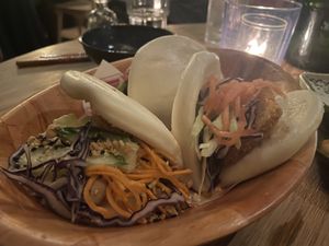 Baos  at Veganees in Amsterdam