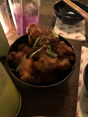 Cauliflower wings (my favorite!!)  at Veganees in Amsterdam