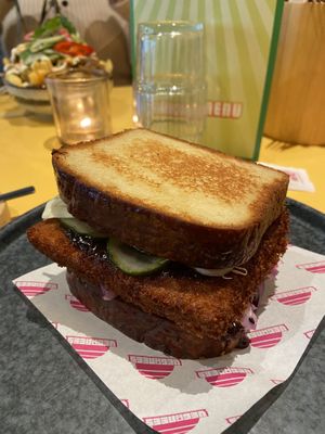 Katsu tempeh sando  at Veganees in Amsterdam