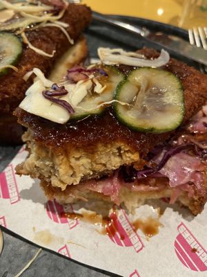 Katsu tempeh sando  at Veganees in Amsterdam