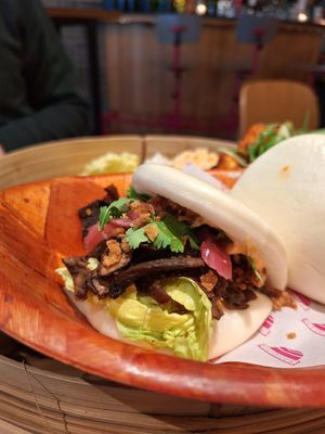 Bao Bun - Spicy Mushroom at Veganees in Amsterdam