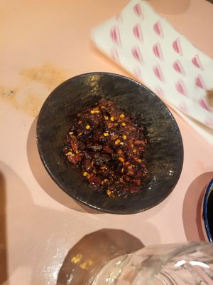 Chili crisps at Veganees in Amsterdam