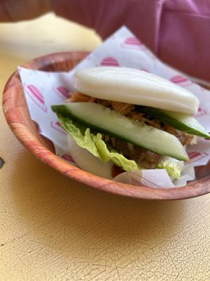 sticky tofu bun  at Veganees in Amsterdam