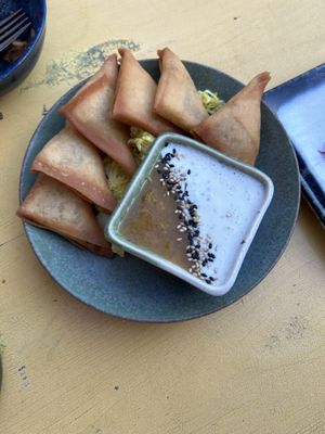 samosa  at Veganees in Amsterdam