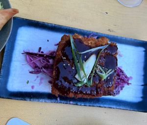 tempeh katsu  at Veganees in Amsterdam