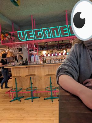 Interior at Veganees in Amsterdam