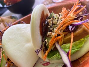 Sticky Tofu Bao Bun   at Veganees in Amsterdam