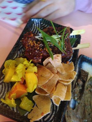 Satay tempeh at Veganees in Amsterdam
