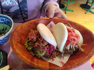 Bao buns at Veganees in Amsterdam