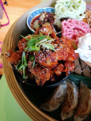 Cauliflower wings at Veganees in Amsterdam