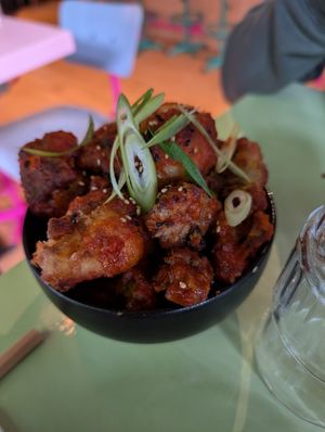 Korean fried cauliflower at Veganees in Amsterdam