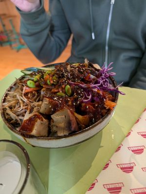 Bibimbap at Veganees in Amsterdam