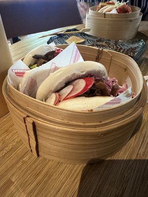 Bao buns  at Veganees in Amsterdam