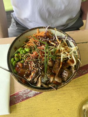 Bibimbap (more sauce would be nice)  at Veganees in Amsterdam