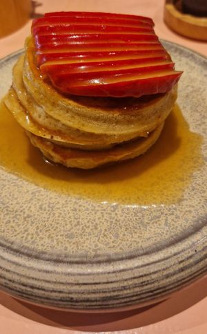 Japanese fluffy pancakes at Veganees in Amsterdam