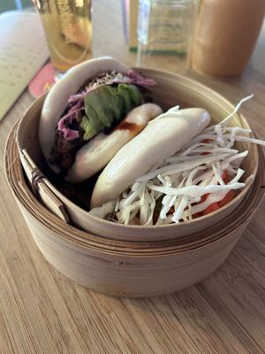 Bao buns  at Veganees in Amsterdam